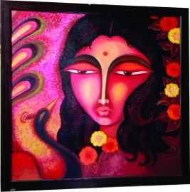 Radha Hand Paintings Modern Art