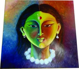 Radha Hand Paintings Modern Art 