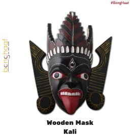 Hand Crafted Wooden Mask – Kali (Black)