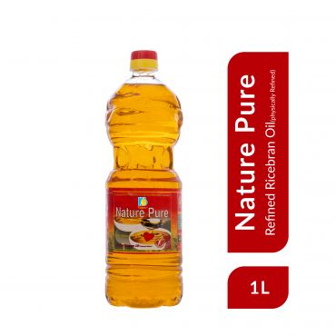 Nature Pure Rice Bran Oil 1 Ltr (bottle)