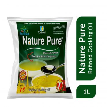 Nature Pure Rice Bran Oil 1 Ltr (pouch)