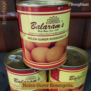 Balaram Mullick's Nolen Gurer Rosogolla 1 KG Tin