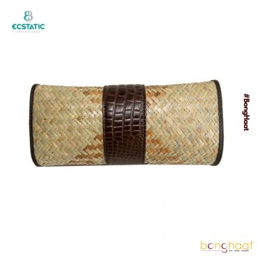 Ecstatic Leather with Sitalpati Clutch (Brown)