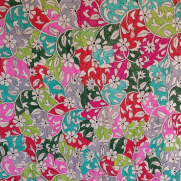 Floral Theme Kantha Stitched Dupatta
