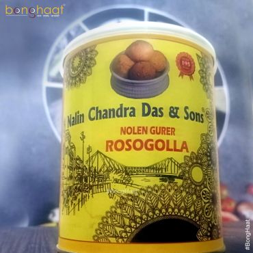 Nalin Ch Das Nolen Gur Rosogolla 1 KG Tin