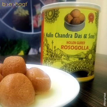 Nalin Ch Das Nolen Gur Rosogolla 1 KG Tin